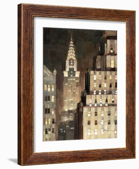 Manhattan Aglow-Paulo Romero-Framed Art Print