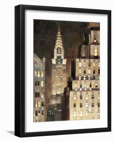 Manhattan Aglow-Paulo Romero-Framed Art Print