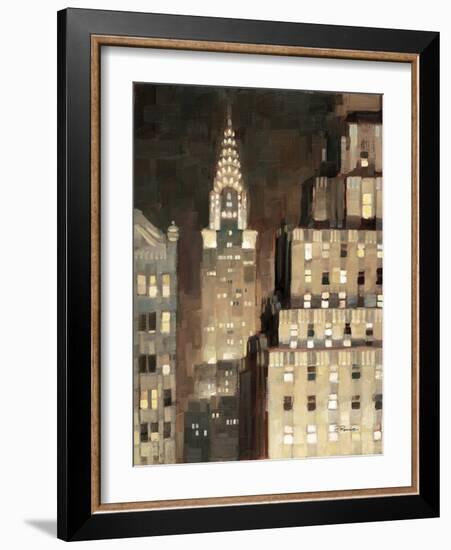 Manhattan Aglow-Paulo Romero-Framed Art Print