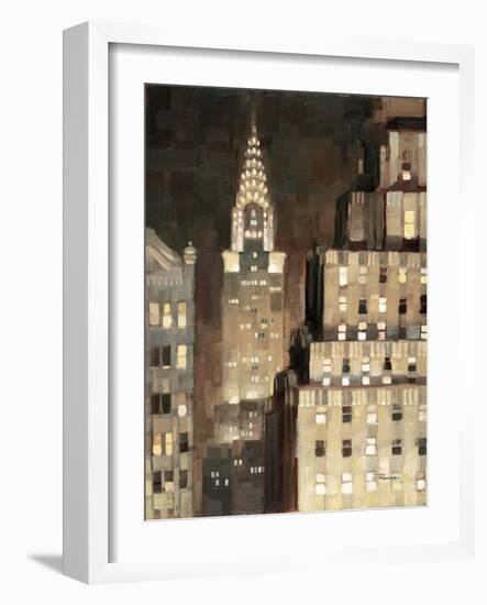 Manhattan Aglow-Paulo Romero-Framed Art Print