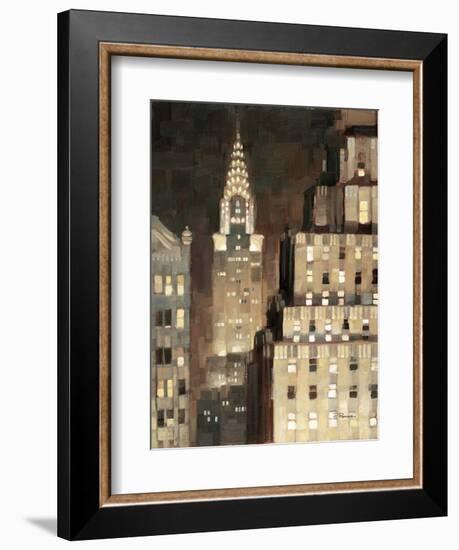 Manhattan Aglow-Paulo Romero-Framed Art Print