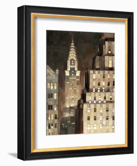 Manhattan Aglow-Paulo Romero-Framed Art Print