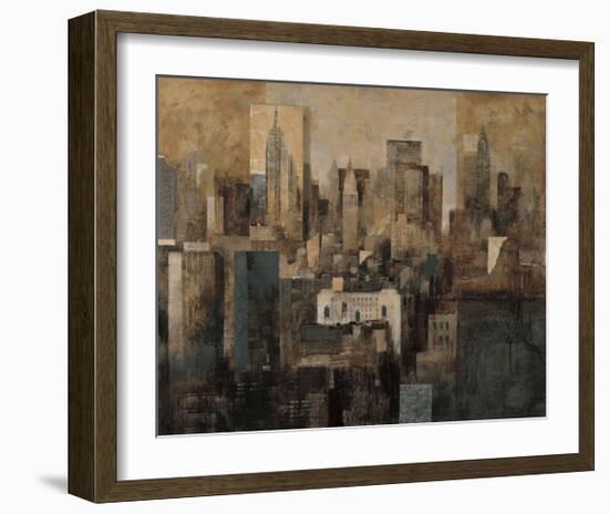 Manhattan and Black Structures-Marti Bofarull-Framed Giclee Print