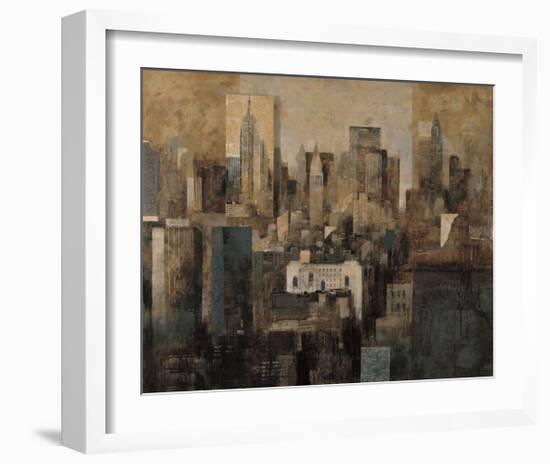 Manhattan and Black Structures-Marti Bofarull-Framed Giclee Print