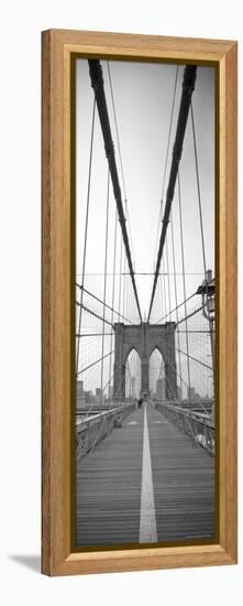 Manhattan and Brooklyn Bridge, New York City, USA-Alan Copson-Framed Premier Image Canvas