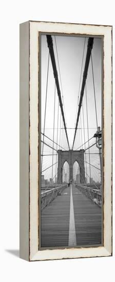 Manhattan and Brooklyn Bridge, New York City, USA-Alan Copson-Framed Premier Image Canvas