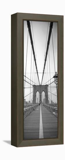 Manhattan and Brooklyn Bridge, New York City, USA-Alan Copson-Framed Premier Image Canvas