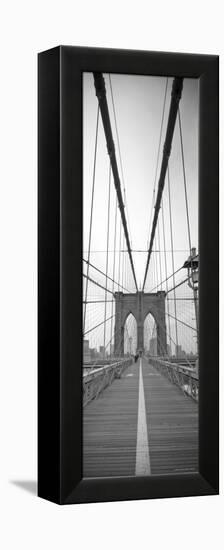 Manhattan and Brooklyn Bridge, New York City, USA-Alan Copson-Framed Premier Image Canvas