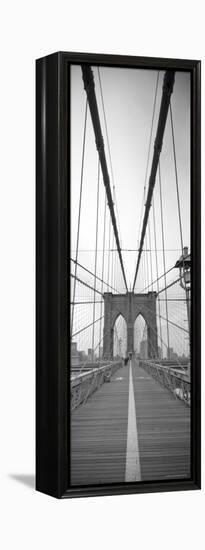 Manhattan and Brooklyn Bridge, New York City, USA-Alan Copson-Framed Premier Image Canvas