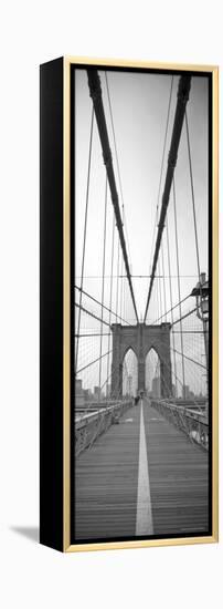 Manhattan and Brooklyn Bridge, New York City, USA-Alan Copson-Framed Premier Image Canvas