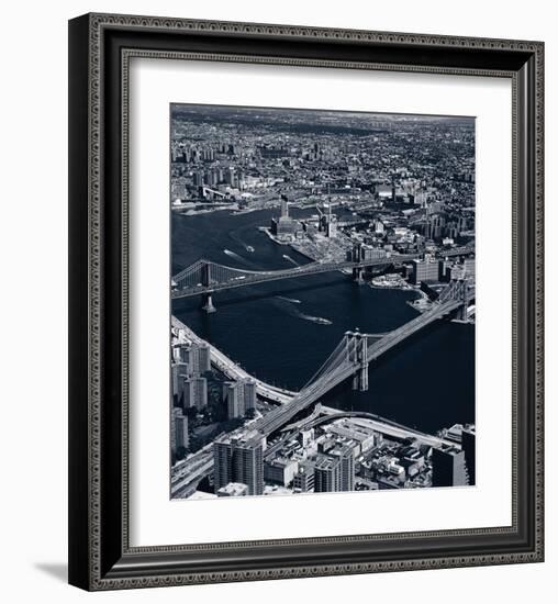 Manhattan and Brooklyn Bridge, New York-null-Framed Art Print