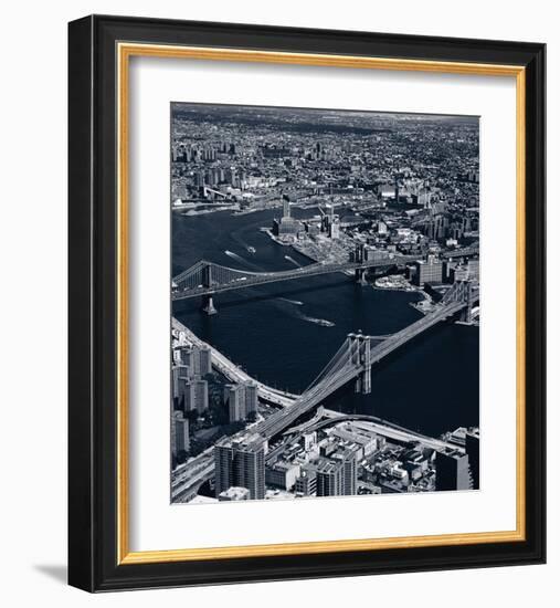 Manhattan and Brooklyn Bridge, New York-null-Framed Art Print