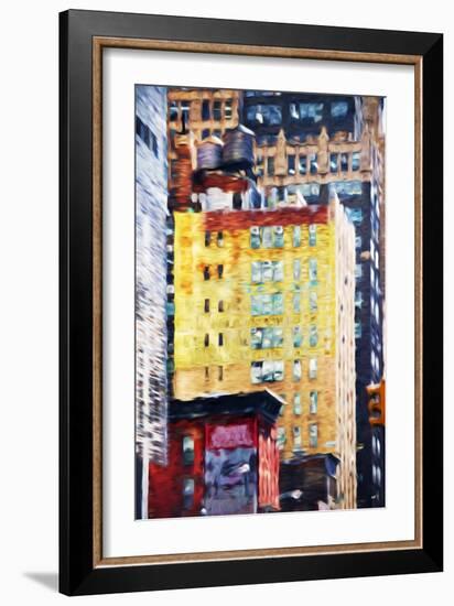 Manhattan Architecture II - In the Style of Oil Painting-Philippe Hugonnard-Framed Giclee Print