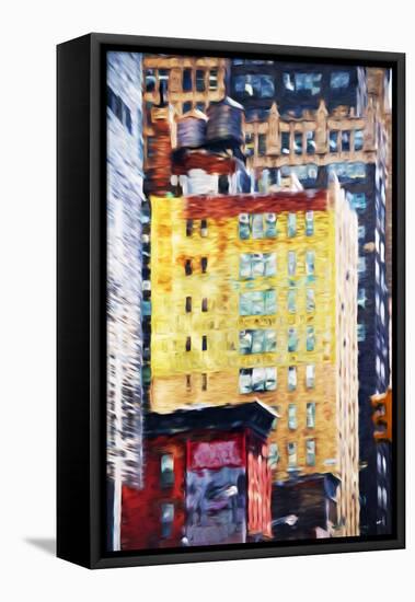 Manhattan Architecture II - In the Style of Oil Painting-Philippe Hugonnard-Framed Premier Image Canvas