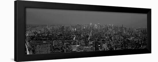 Manhattan at Dusk, NYC-Richard Berenholtz-Framed Art Print