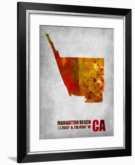 Manhattan Beach California-NaxArt-Framed Art Print