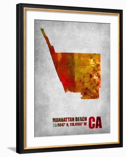 Manhattan Beach California-NaxArt-Framed Art Print