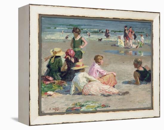 Manhattan Beach-Edward Henry Potthast-Framed Premier Image Canvas