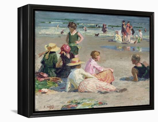 Manhattan Beach-Edward Henry Potthast-Framed Premier Image Canvas