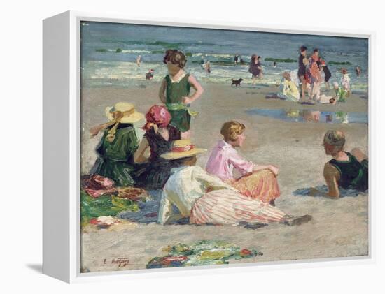 Manhattan Beach-Edward Henry Potthast-Framed Premier Image Canvas