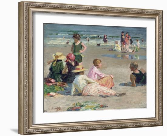 Manhattan Beach-Edward Henry Potthast-Framed Giclee Print