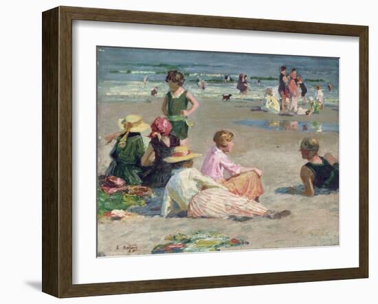 Manhattan Beach-Edward Henry Potthast-Framed Giclee Print