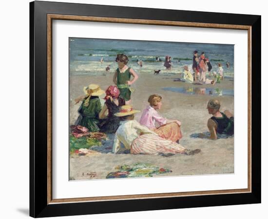 Manhattan Beach-Edward Henry Potthast-Framed Giclee Print