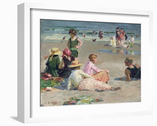 Manhattan Beach-Edward Henry Potthast-Framed Giclee Print