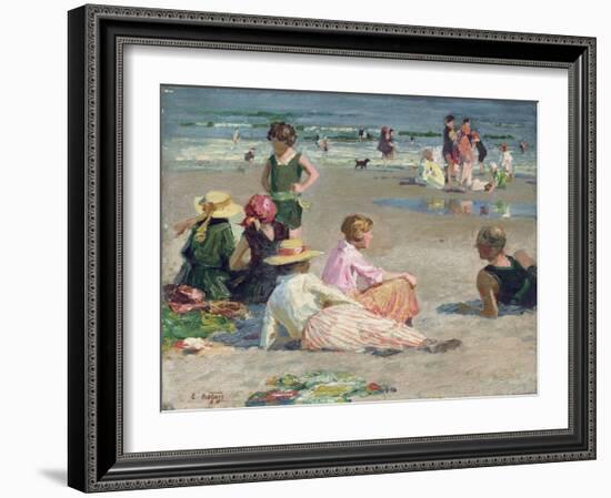 Manhattan Beach-Edward Henry Potthast-Framed Giclee Print