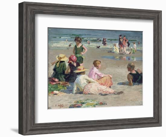 Manhattan Beach-Edward Henry Potthast-Framed Giclee Print