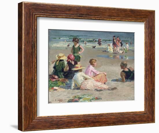 Manhattan Beach-Edward Henry Potthast-Framed Giclee Print