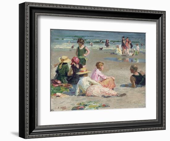 Manhattan Beach-Edward Henry Potthast-Framed Giclee Print