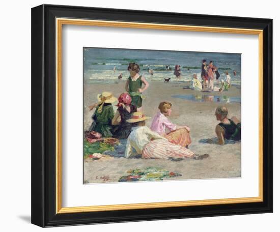 Manhattan Beach-Edward Henry Potthast-Framed Giclee Print