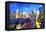 Manhattan Blue - In the Style of Oil Painting-Philippe Hugonnard-Framed Premier Image Canvas