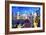 Manhattan Blue - In the Style of Oil Painting-Philippe Hugonnard-Framed Giclee Print