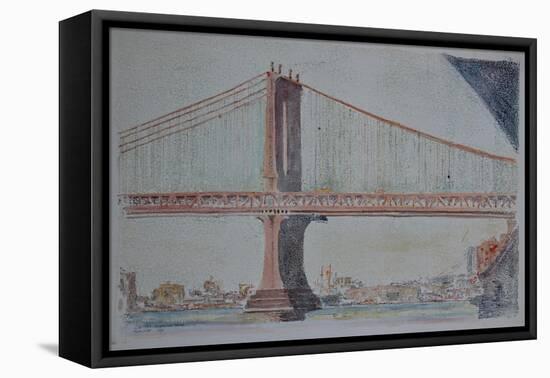 Manhattan Bridge, 1999-Anthony Butera-Framed Premier Image Canvas