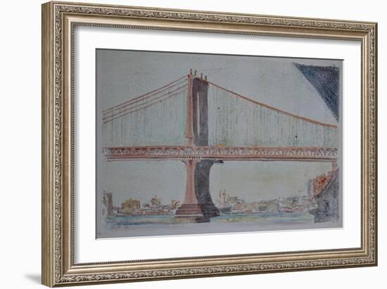 Manhattan Bridge, 1999-Anthony Butera-Framed Giclee Print