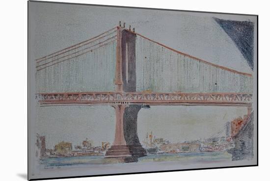 Manhattan Bridge, 1999-Anthony Butera-Mounted Giclee Print