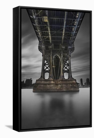 Manhattan Bridge 2 pop-Moises Levy-Framed Stretched Canvas