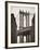 Manhattan Bridge and Empire State Building, New York City, USA-Alan Copson-Framed Photographic Print