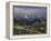 Manhattan Bridge and Skyline at Night-Michel Setboun-Framed Premier Image Canvas