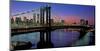 Manhattan Bridge and Skyline II-Richard Berenholtz-Mounted Art Print