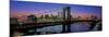 Manhattan Bridge and Skyline III-Richard Berenholtz-Mounted Art Print