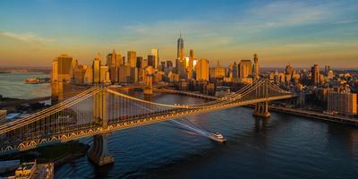 Manhattan Bridge At Sunrise New York City New York State Usa Photographic Print Art Com