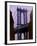 Manhattan Bridge, Empire State Building, New York City, USA-Alan Schein-Framed Photographic Print