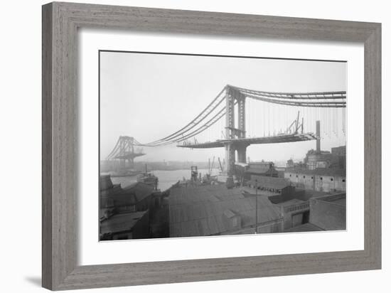 Manhattan Bridge from Brooklyn-null-Framed Art Print