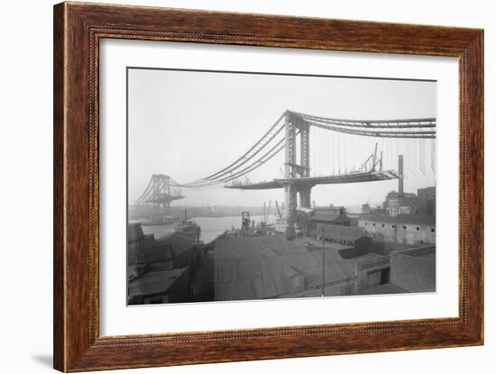 Manhattan Bridge from Brooklyn-null-Framed Art Print