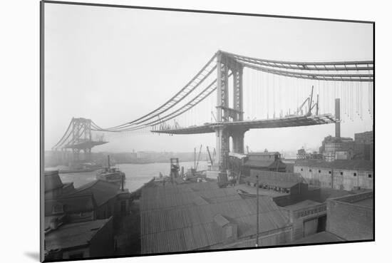 Manhattan Bridge from Brooklyn-null-Mounted Art Print