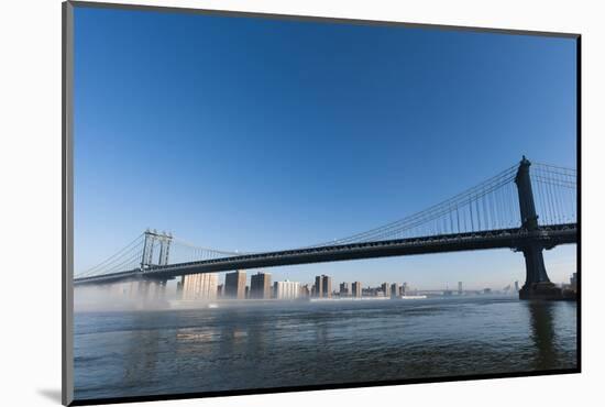 Manhattan Bridge in the Morning Mist, New York City, USA-Sergio Pitamitz-Mounted Photographic Print