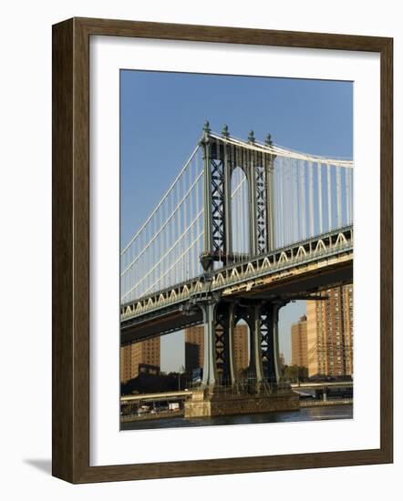 Manhattan Bridge, New York City, New York, USA-R H Productions-Framed Photographic Print